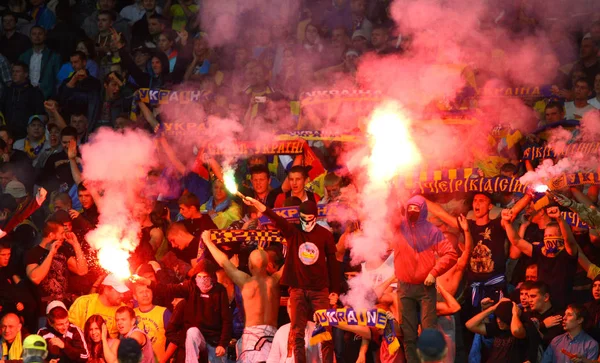 Fútbol ultra partidarios (ultras ) —  Fotos de Stock