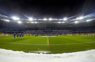 Eğitim oturumu futbol oyunu önce Stadyumu'nda