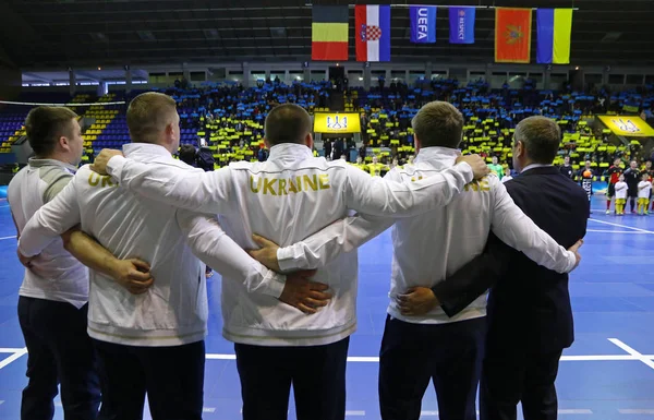 Kvalifikační turnaj UEFA Futsal Euro 2018 v Kyjevě — Stock fotografie