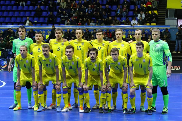 Kvalifikační turnaj UEFA Futsal Euro 2018 v Kyjevě — Stock fotografie