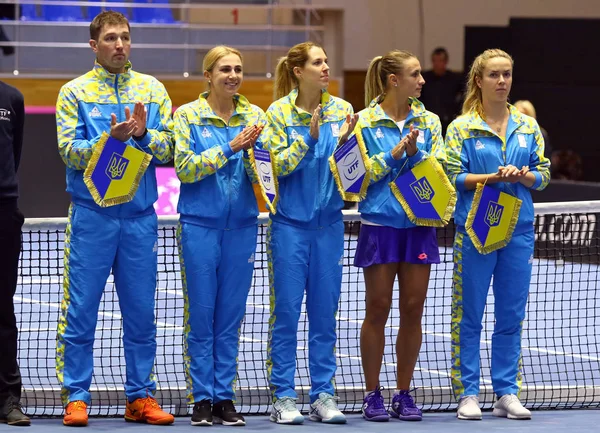 FedCup tennis: Ukraine v Australia in Kharkiv, Ukraine — Stock Photo, Image