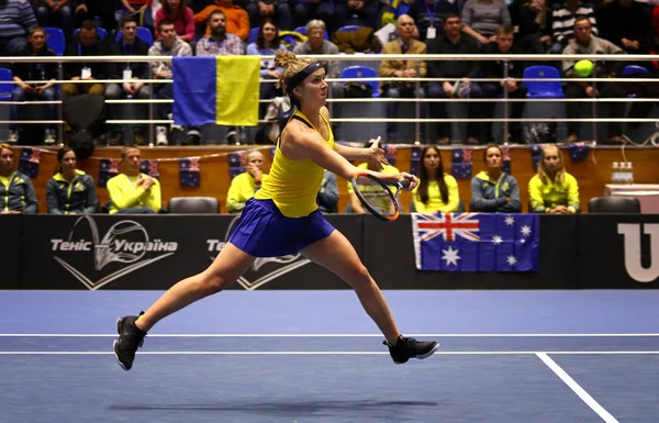 Fedcup Tenis: Ukrayna v Avustralya Kharkiv, Ukrayna — Stok fotoğraf