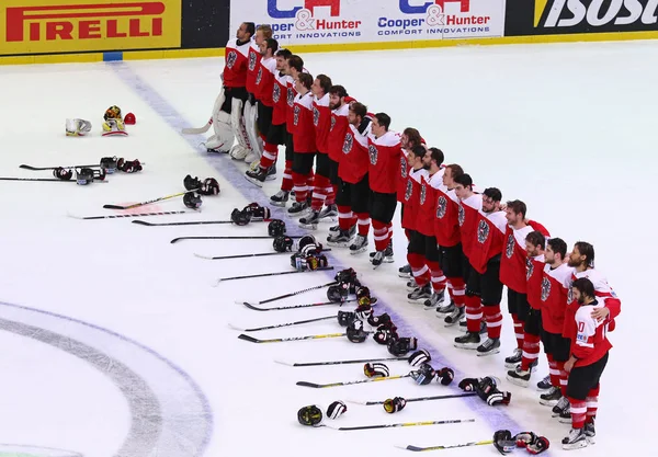 Ledním hokeji 2017 World Championship Div 1 v Kyjev, Ukrajina — Stock fotografie
