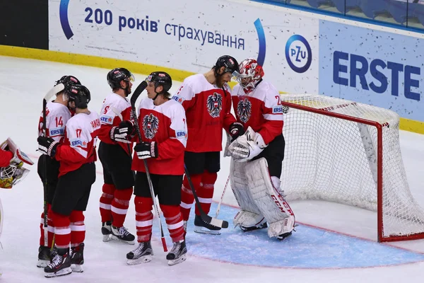 Первый дивизион чемпионата мира по хоккею 2017 в Киеве, Украина — стоковое фото
