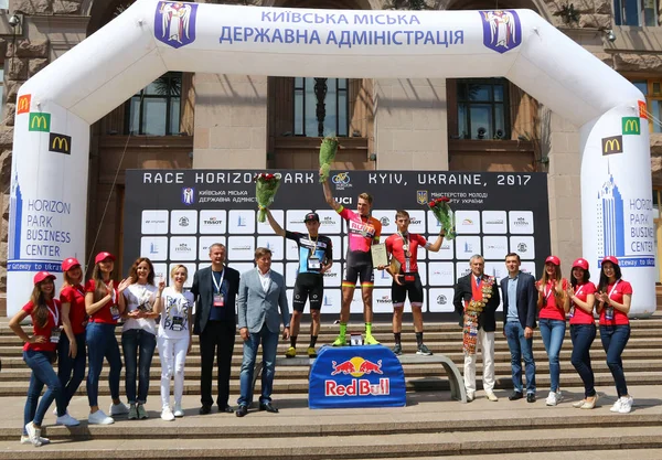 Ciclismo: Carrera Horizon Park Maidan en Kiev, Ucrania — Foto de Stock