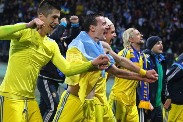 UEFA EURO 2016 Play-off for final: Slovenia v Ukraine — Stock Photo, Image