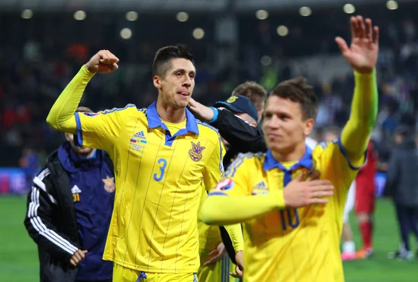 UEFA EURO 2016 Play-off para final: Eslovénia v Ucrânia — Fotografia de Stock