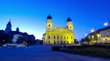 Kossuth kare, reform büyük Kilisesi, Debrecen, Macaristan