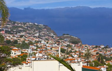 Funchal City, Madeira Adası, Portug binaların doğal görünümü