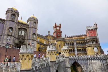 Pena Ulusal sarayda Sintra, Lisbon, Portekiz