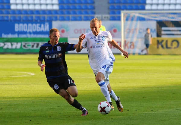 Ukraińska Premier League: Dynamo Kijów vs Czornomorec — Zdjęcie stockowe