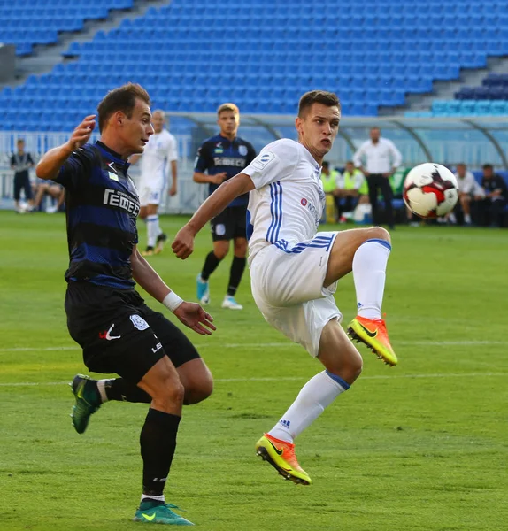 Ukraińska Premier League: Dynamo Kijów vs Czornomorec — Zdjęcie stockowe