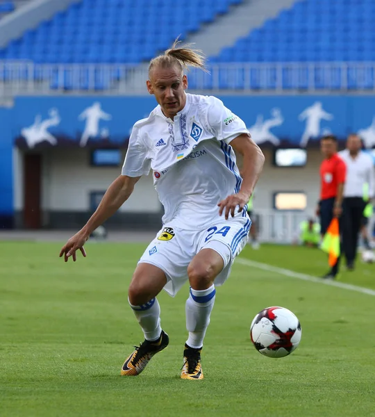 Ukraińska Premier League: Dynamo Kijów vs Czornomorec — Zdjęcie stockowe