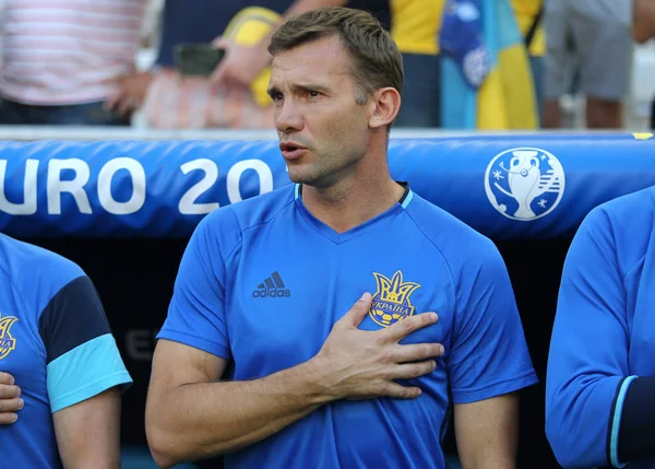 यूईएफए यूरो 2016 खेल यूक्रेन बनाम पोलैंड — स्टॉक फ़ोटो, इमेज