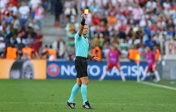 UEFA EURO 2016 juego Ucrania v Polonia —  Fotos de Stock