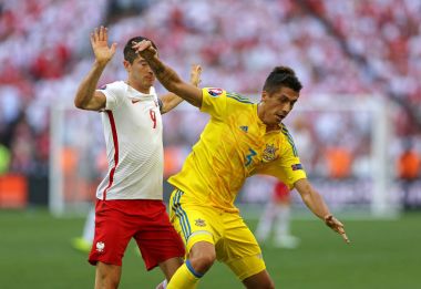 UEFA Euro 2016 oyun Ukrayna v Polonya