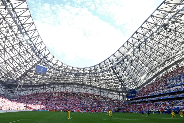 UEFA Euro 2016 παιχνίδι Ουκρανία κατά Πολωνίας — Φωτογραφία Αρχείου