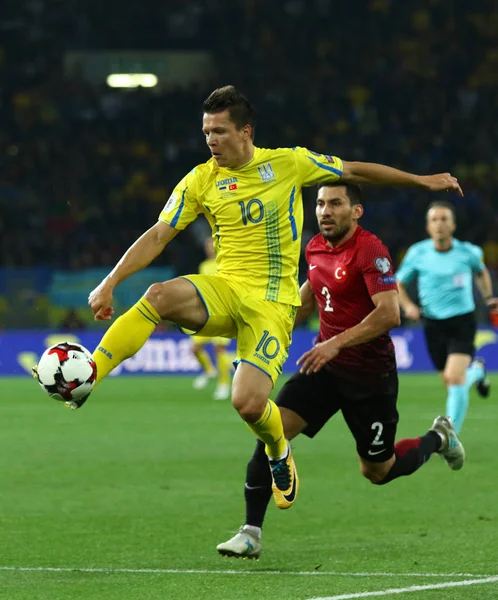 FIFA Copa del Mundo 2018 Ucrania vs Turquía en Kharkiv, Ucrania —  Fotos de Stock