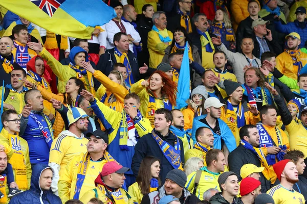 World Cup 2018 kvalificerade: Island v Ukraina i Reykjavik — Stockfoto
