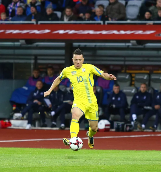 Copa do Mundo 2018 Qualificação: Islândia v Ucrânia em Reykjavik — Fotografia de Stock