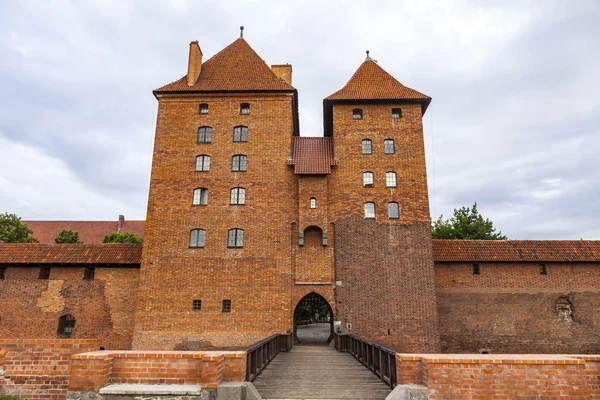 Castelo de Malbork na região da Pomerânia, Polónia — Fotografia de Stock