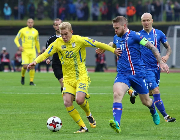 World Cup 2018 Qualifying: Iceland v Ukraine in Reykjavik — Stock Photo, Image