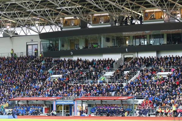 Dünya Kupası 2018 Yeterlik: İzlanda v Reykjavik Ukrayna'da — Stok fotoğraf