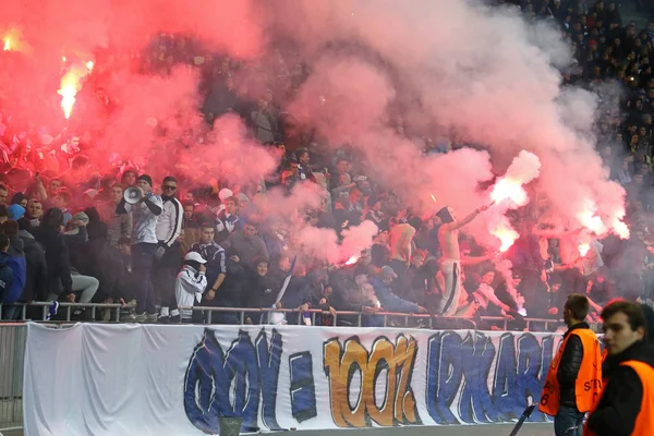 Liga Premier Ucraniana: Dynamo Kiev vs Shakhtar Donetsk —  Fotos de Stock