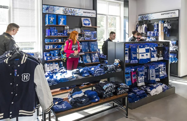 Hertha BSC Fanshop w Berlinie — Zdjęcie stockowe