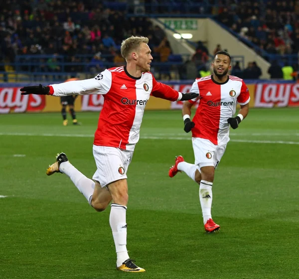 Ligue des champions de l'UEFA : Shakhtar Donetsk contre Feyenoord — Photo