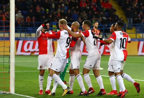 Ligue des champions de l'UEFA : Shakhtar Donetsk contre Feyenoord — Photo