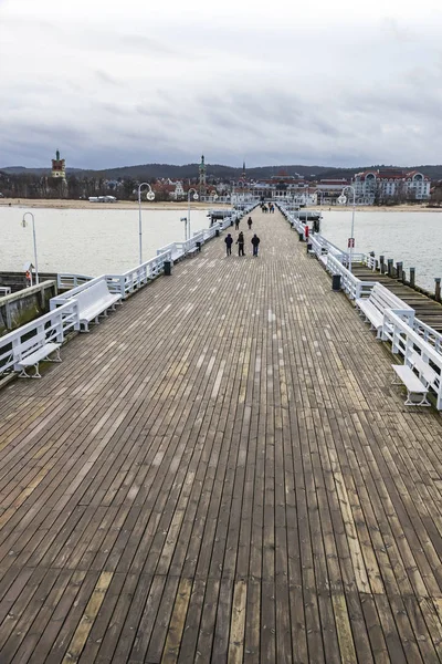 Sopot Pier (Molo) en la ciudad de Sopot, Polonia — Foto de Stock