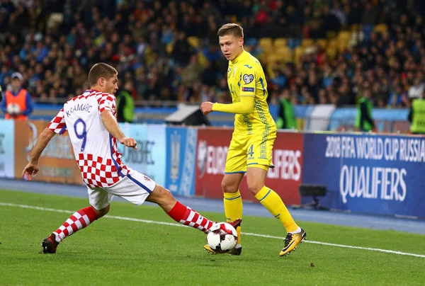 FIFA VM 2018 kvalificerande: Ukraina v Kroatien — Stockfoto