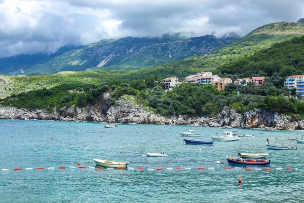 Adriatische Zeekust, Przno beach, Milocer, Montenegro — Stockfoto