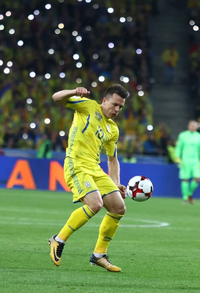 Eliminacjach Mistrzostw Świata FIFA w 2018 r.: Ukraina v Chorwacja — Zdjęcie stockowe
