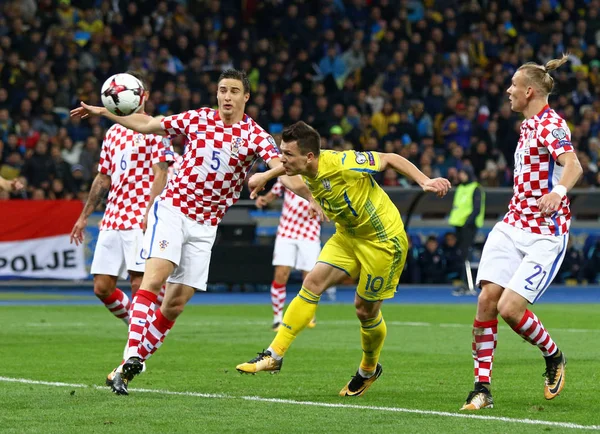 Προκριματικά Μουντιάλ 2018 FIFA: Ουκρανία v Κροατία — Φωτογραφία Αρχείου