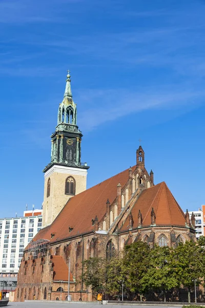 Marienkirche kirke i Berlin, Tyskland - Stock-foto