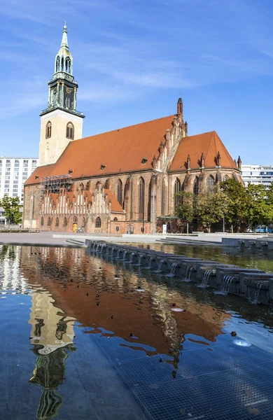 St. Mary 's Church (Marienkirche) in Berlin, Germany — стоковое фото