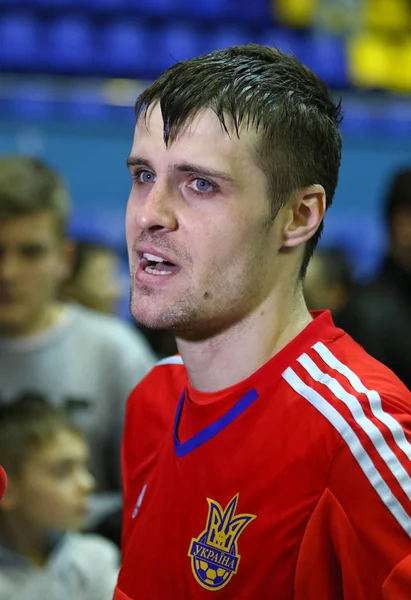 Ystävällinen Futsal peli: Ukraina v Espanja Kiovassa, Ukraina — kuvapankkivalokuva