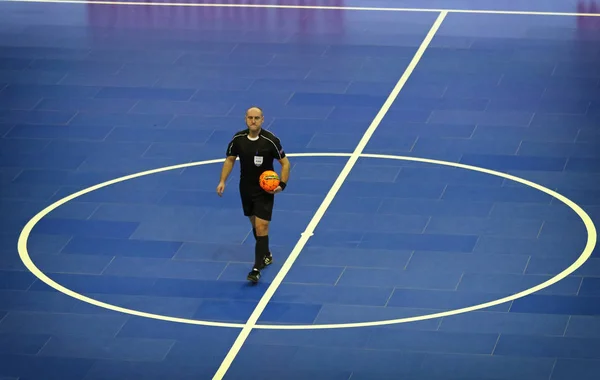 Friendly Futsal jogo: Ucrânia v Espanha em Kiev, Ucrânia — Fotografia de Stock
