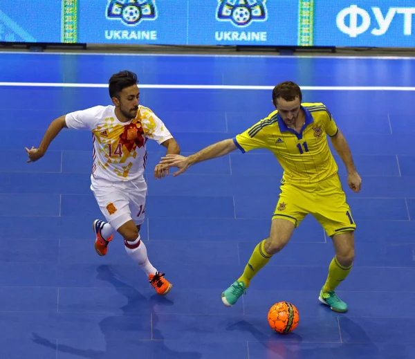 Futsal Amistoso partido Ucrania v España — Foto de Stock