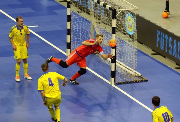 Futsal-Freundschaftsspiel Ukraine gegen Spanien — Stockfoto