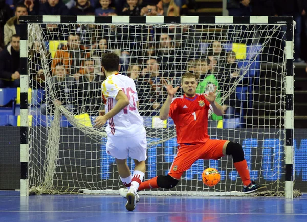 Futsal Amistoso partido Ucrania v España — Foto de Stock