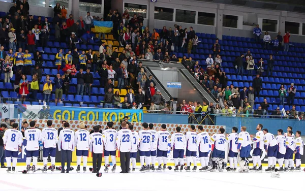 Campeonato Mundial de Hóquei no Gelo 2017 Div 1A em Kiev, Ucrânia — Fotografia de Stock