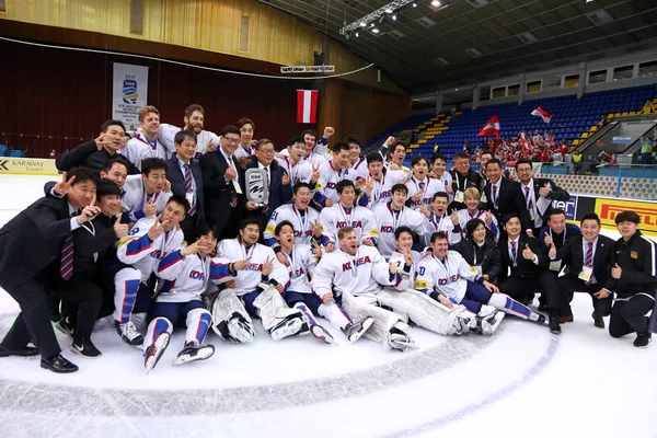 Hockey su ghiaccio 2017 World Championship Div 1A a Kiev, Ucraina — Foto Stock