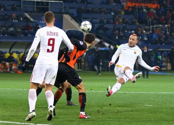 Liga mistrů UEFA: Šachtar Doněck v. Roma — Stock fotografie