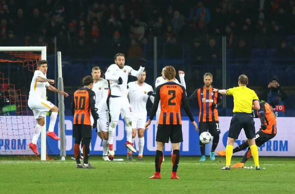 UEFA Champions League: Shakhtar Donetsk v Roma — Stock Photo, Image