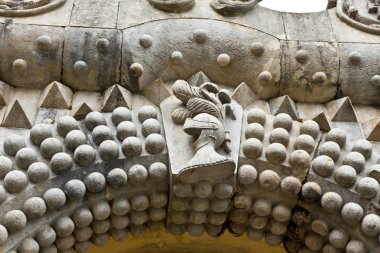 Sintra, Portekiz Pena Sarayı'nın mimari detaylar