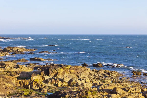 马托西纽什大西洋岩石海滩, 波尔图, 葡萄牙 — 图库照片