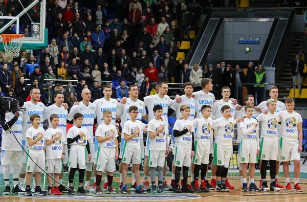 FIBA 2019 MŚ: Ukraina v Szwecja w Kijowie — Zdjęcie stockowe